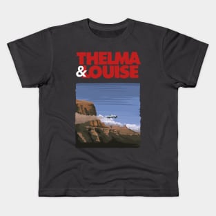 Hand-drawn Thelma and Louise Illustration by Axel Rosito for Burro Tees Kids T-Shirt